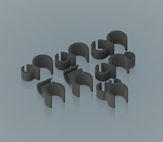 15mm rod cable clip set of 7 pcs